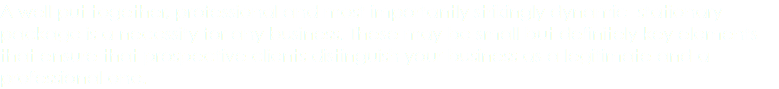 A well put together, professional and most importantly strikingly dynamic stationary package is a necessity for any business. These may be small but definitely key elements that ensure that prospective clients distinguish your business as a legitimate and a professional one.