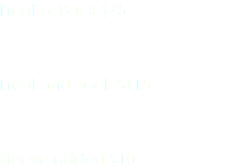Front or Back $75 Front and Back $115 Sleeve added $10